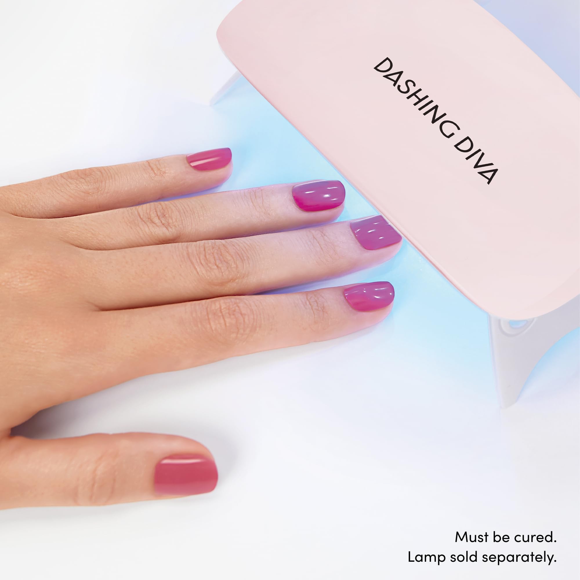 Dashing Diva Glaze Effects Nail Strip Set - Ballerina Blush - Long Lasting, Chip Resistant, Semi-Cured Gel Nails - 4-Piece Manicure Set with 32 Strips - Image 5