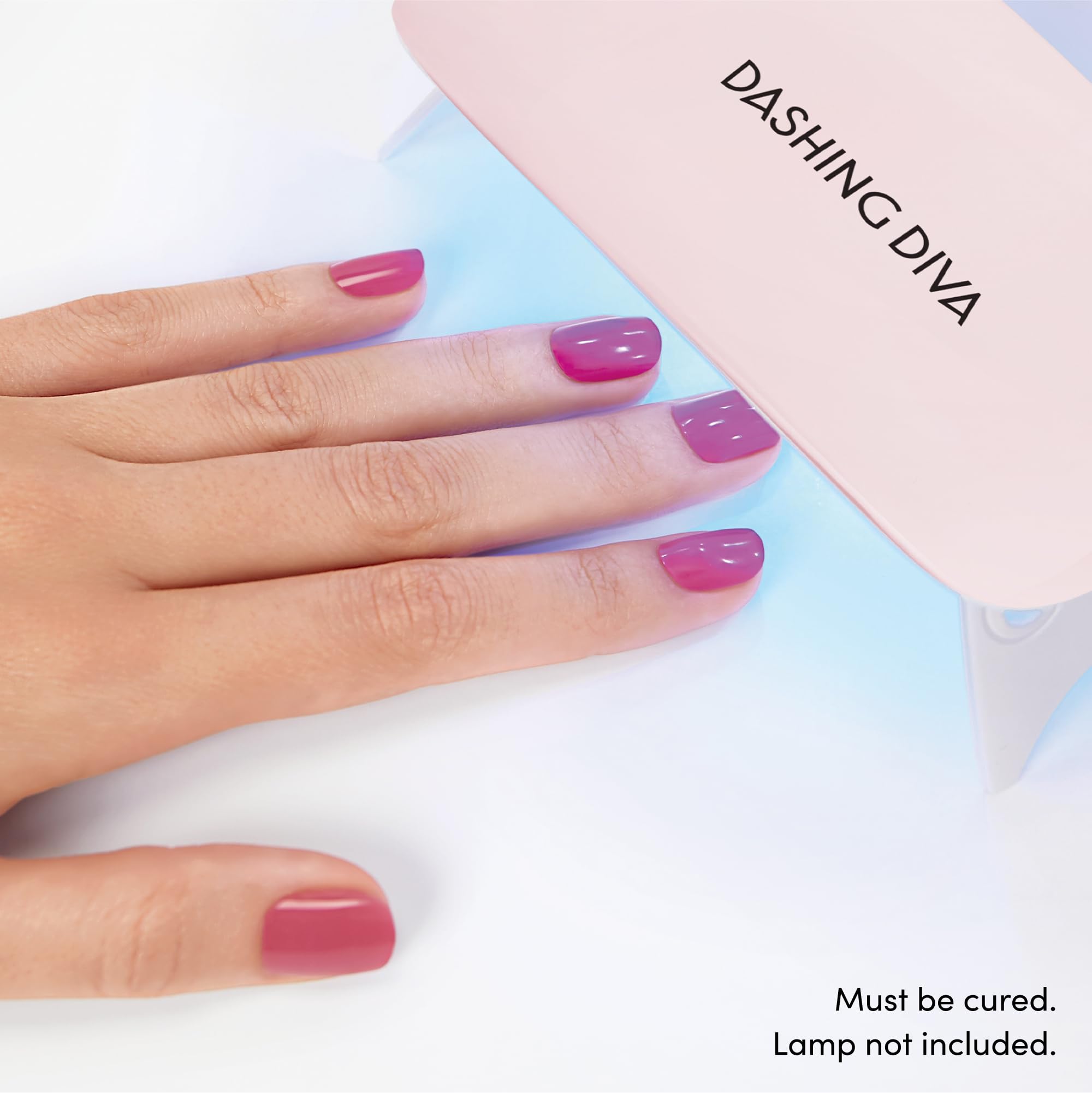 Dashing Diva Glaze Nail Strip Duo - Cosmic Hearts Collection - It's Science, Duh & He's Cuter In Person - Long Lasting, Chip Resistant, Semi-Cured Gel Nail Strips - Contains 2 Colors - Image 7