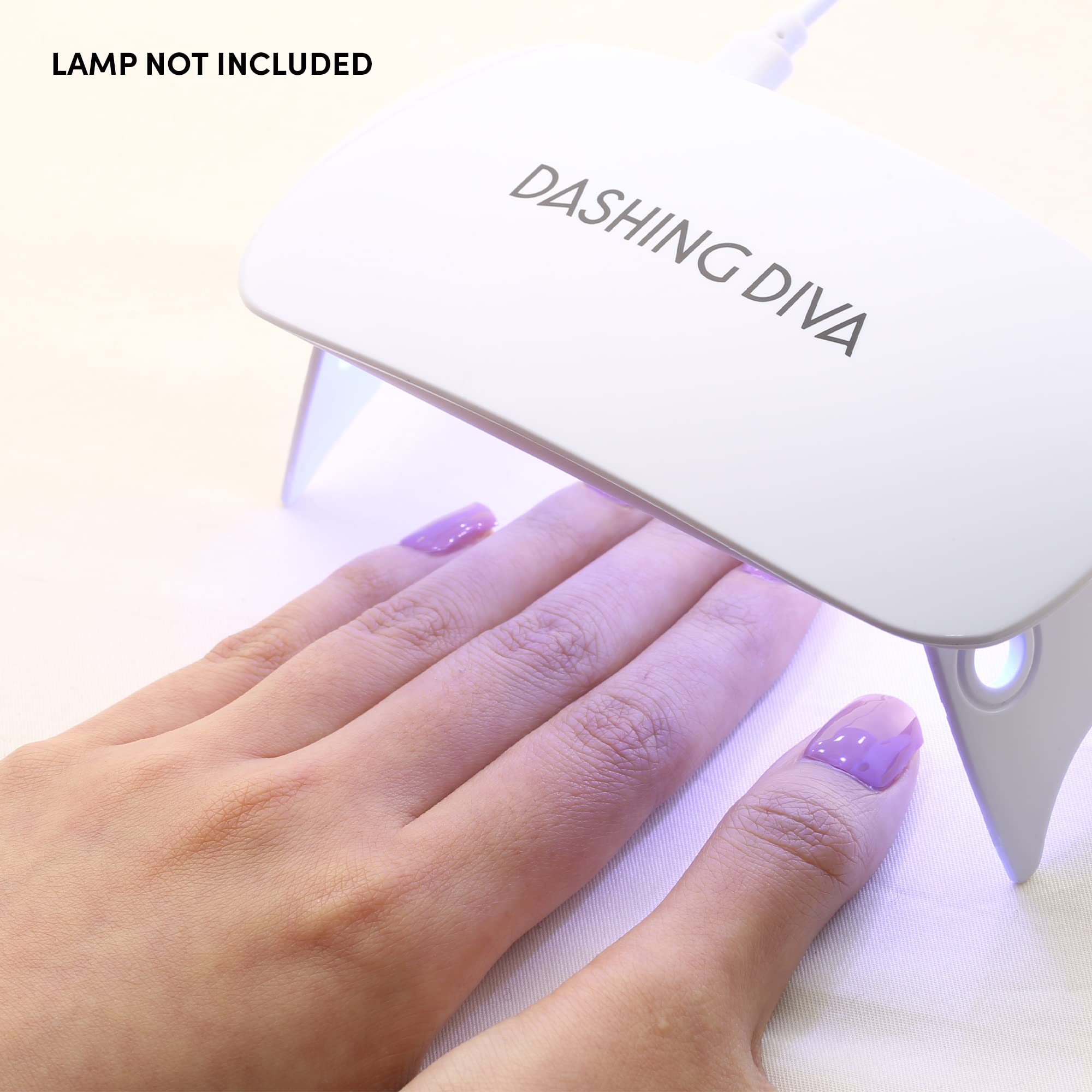 Dashing Diva Glaze Nail Strips - Real Black | Works with Any LED Nail Lamp | Long Lasting, Chip Resistant, Semicured Gel Nail Strips | Contains 34 Salon Quality Black Nail Wraps, 1 Prep Pad, 1 Nail File - Image 5