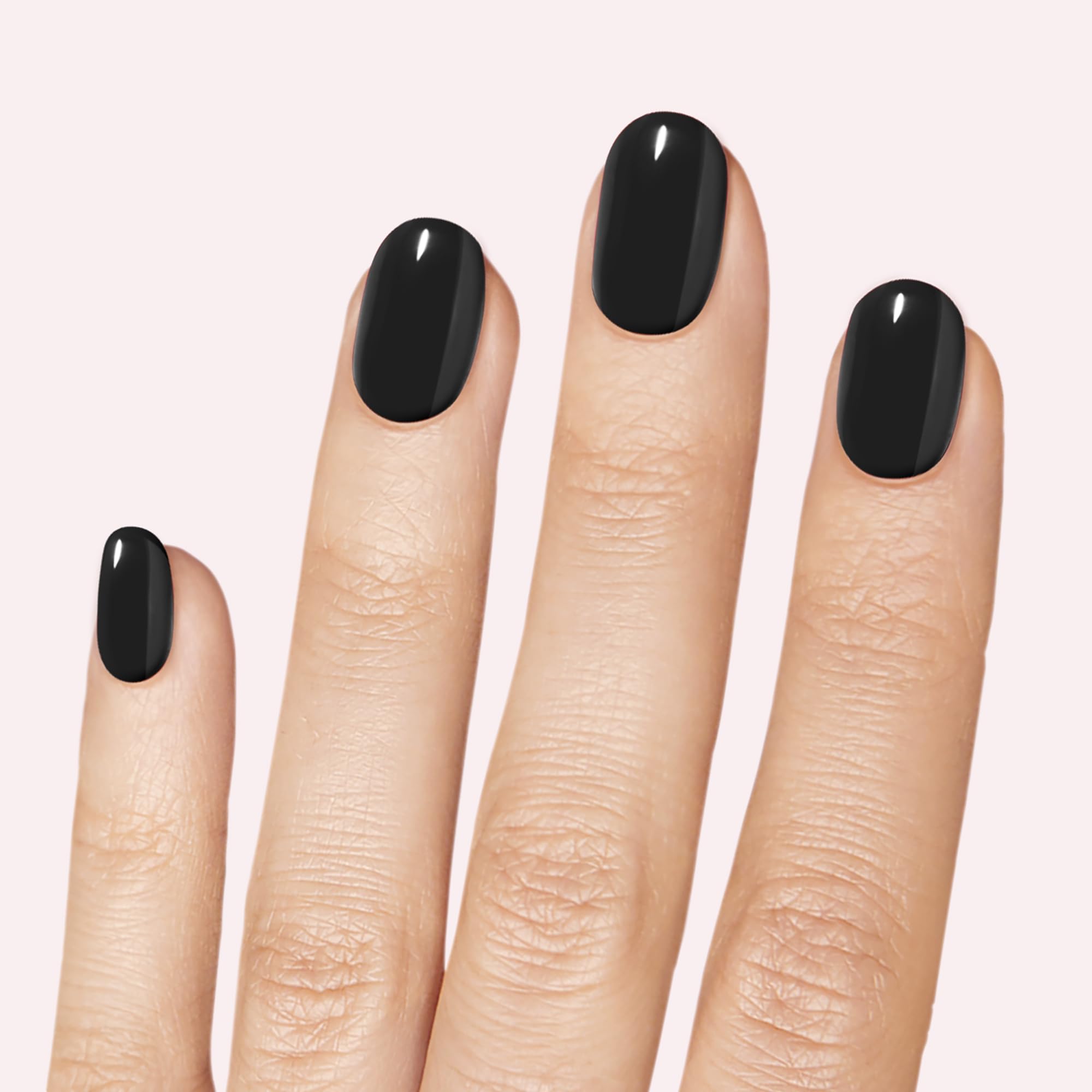 Dashing Diva Gloss Nail Strips Bundle - The Black & White Collection - Real Black & Daikon - UV Free, Chip Resistant, Long Lasting Gel Stickers - Contains 2 Sets - Image 3