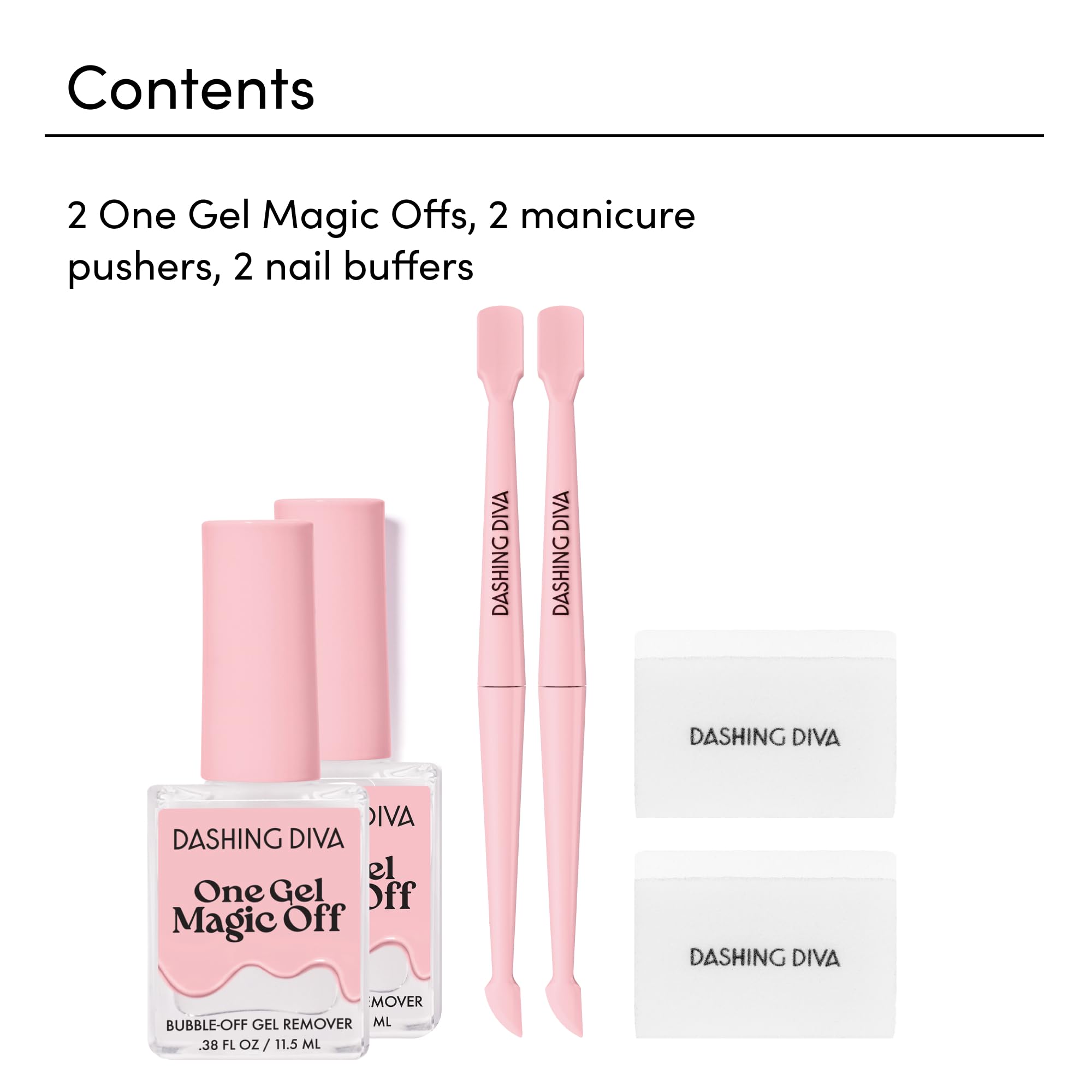 Dashing Diva Magic Off Gel Polish Remover - Damage-Free Bubble-Off Remover for One Gel - Includes Bonus Tool - 2-Pack - Image 6