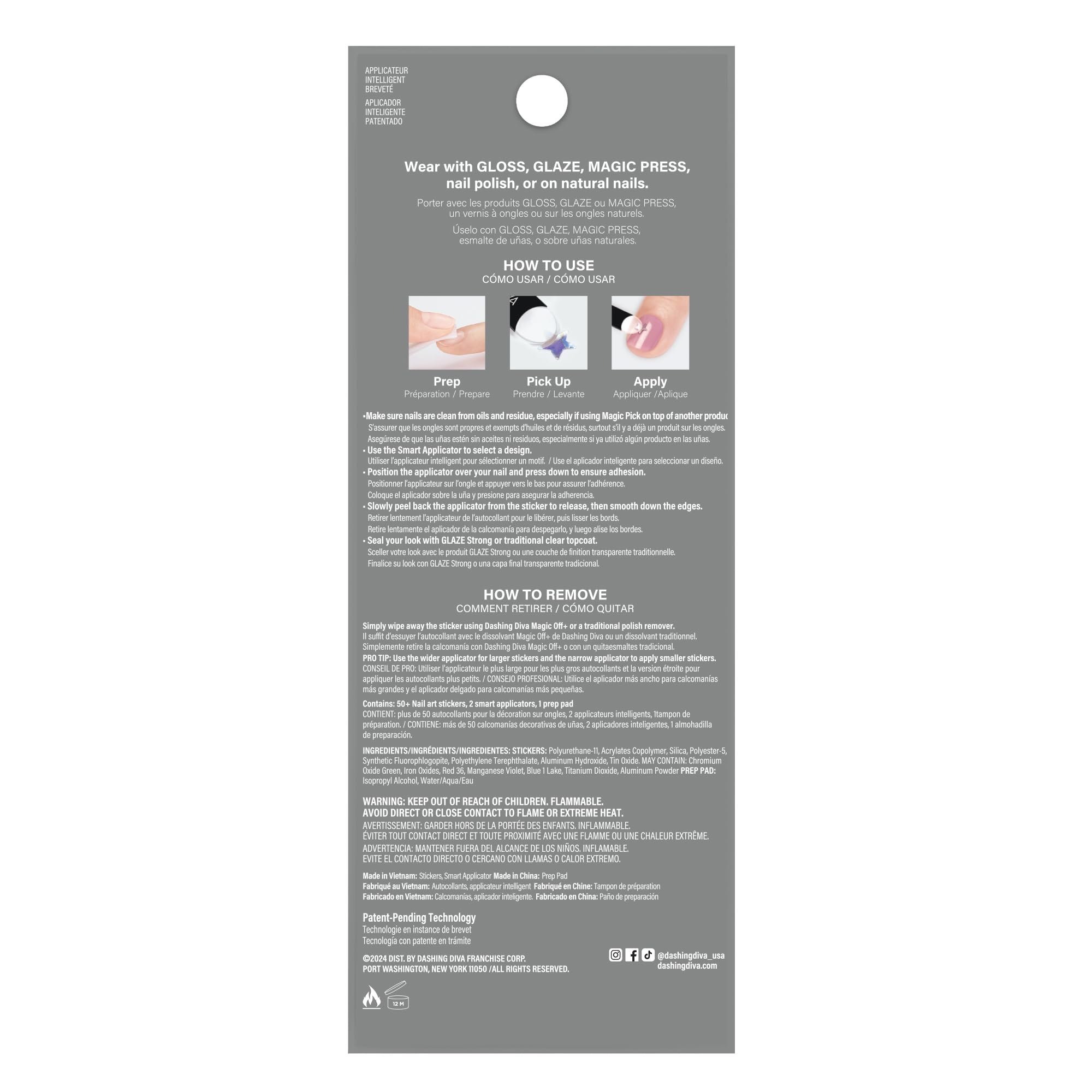 Dashing Diva Magic Pick Nail Stickers - Under The Tree | Easy Nail Art | 50+ Stickers and 2 Precision Placement Tools - Image 4