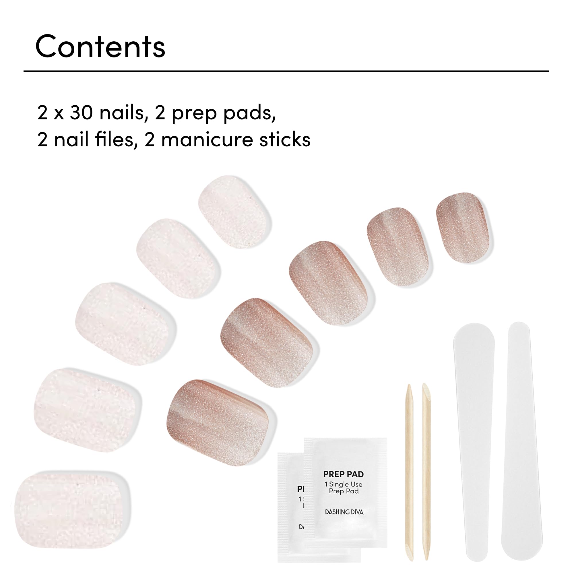 Dashing Diva Magic Press Premium Nail Bundle - Fairytale Collection - Square Shape Press On Nails - Happily Ever After & Tiki Hut - Long Lasting Gel- Lasts Up to 7 Days - 2 Sets - Image 4