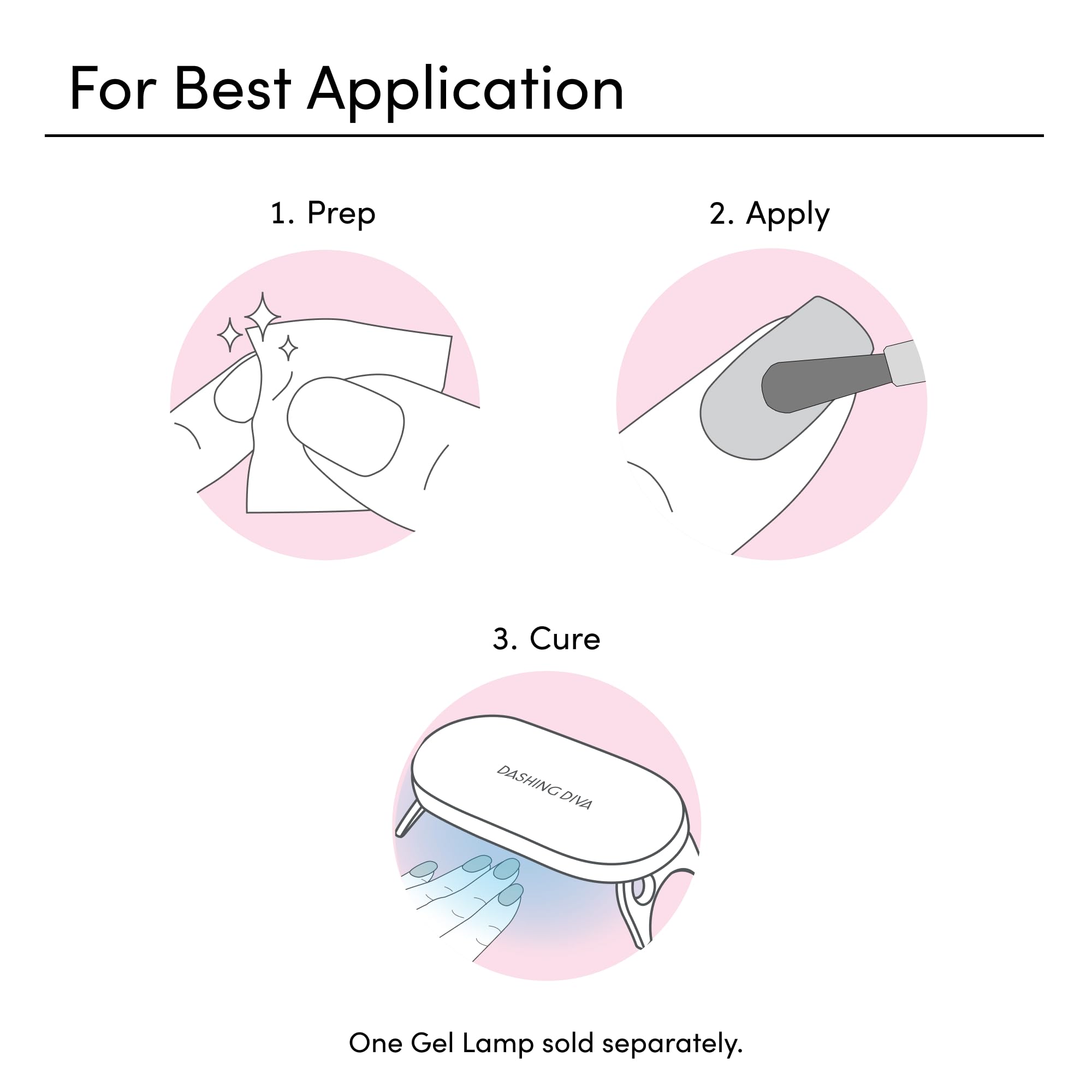 Dashing Diva One Gel Color Duo - Neutrals - Marshmallow & Kitten - 3-in-1 Base Coat, Nail Color & Top Coat - Gel Nail Polish Set - Contains 2 Colors - Image 3